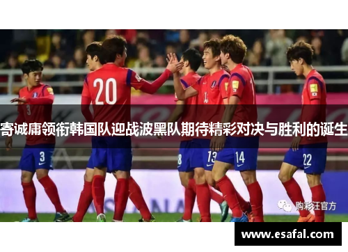 寄诚庸领衔韩国队迎战波黑队期待精彩对决与胜利的诞生